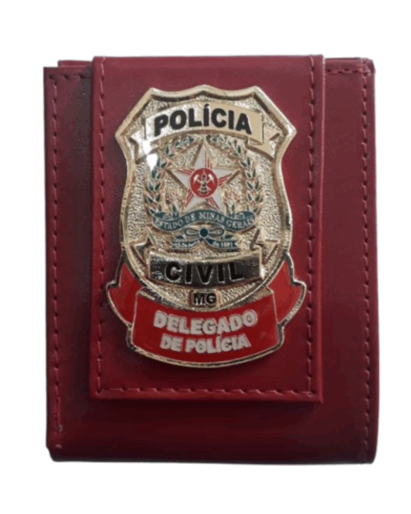 Carteira De Couro - PC Delegado De Polícia