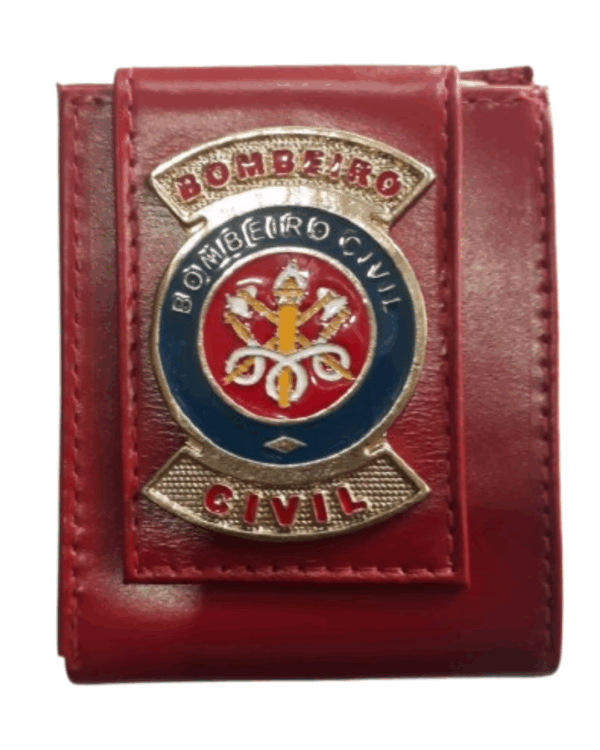 Carteira De Couro - Bombeiro Civil