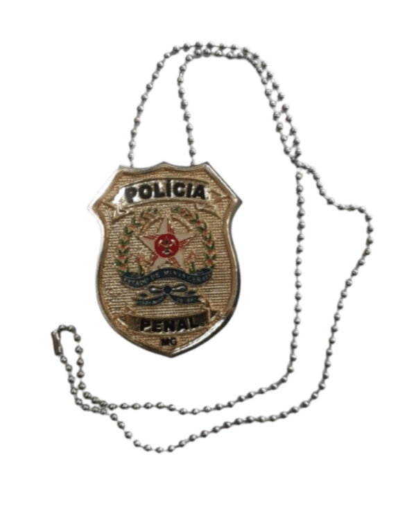 Distintivo Inox - Polícia Penal
