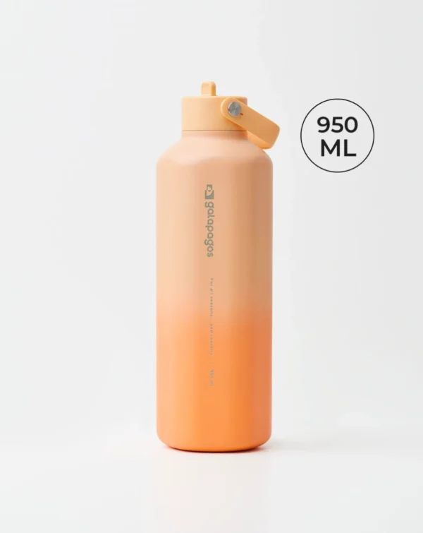 Garrafa Térmica Galápagos River - 950ml Degradê Pêssego