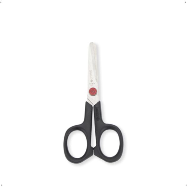 Tesoura Escolar Mundial 667N-4.1/4Ponto Vermelho 4" Preta