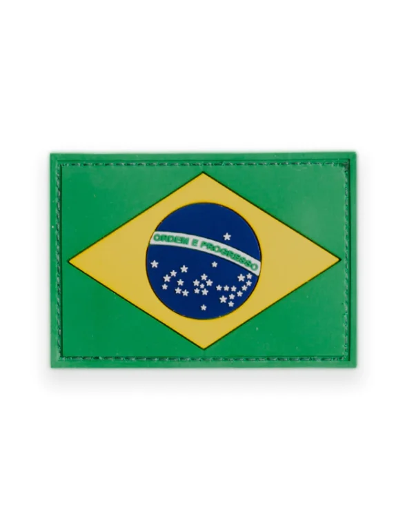 Patch Invictus Bandeira Brasil - Verde/Amarelo/Azul