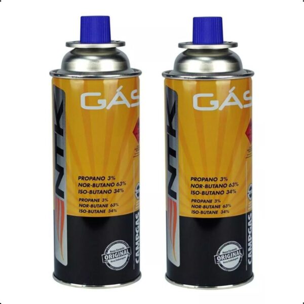 Kit C/ 02 Cartucho Gás Nautika Campgas Fogareiro e Maçarico