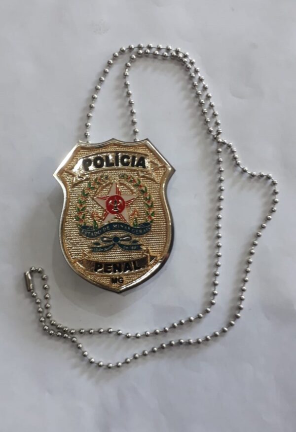 Distintivo Inox - Polícia Penal