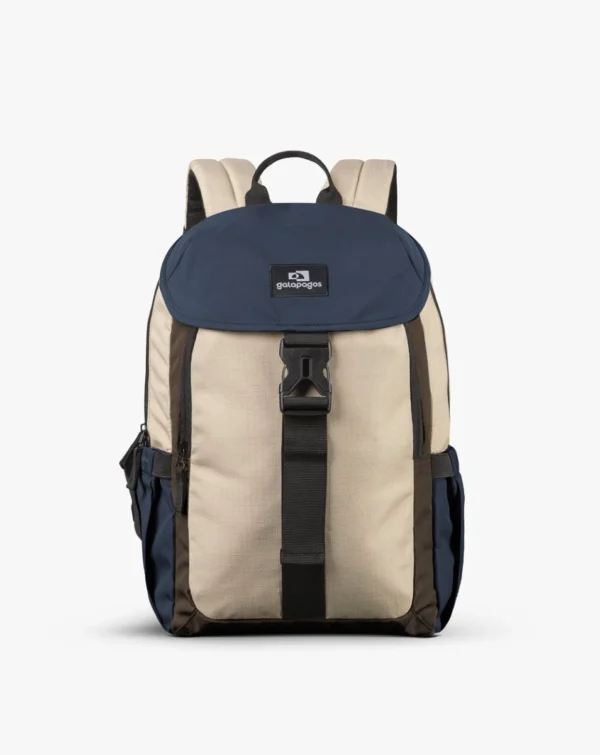 Mochila Galápagos Gaivota 15Lts - Marrom, Marinho e Caqui