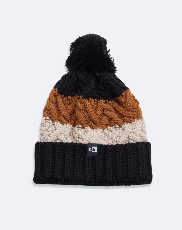 Gorro Galapagos Everest Listrado - Preto / Marrom / Bege TAM. U