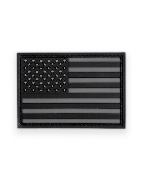 Patch Invictus Bandeira EUA - Preto