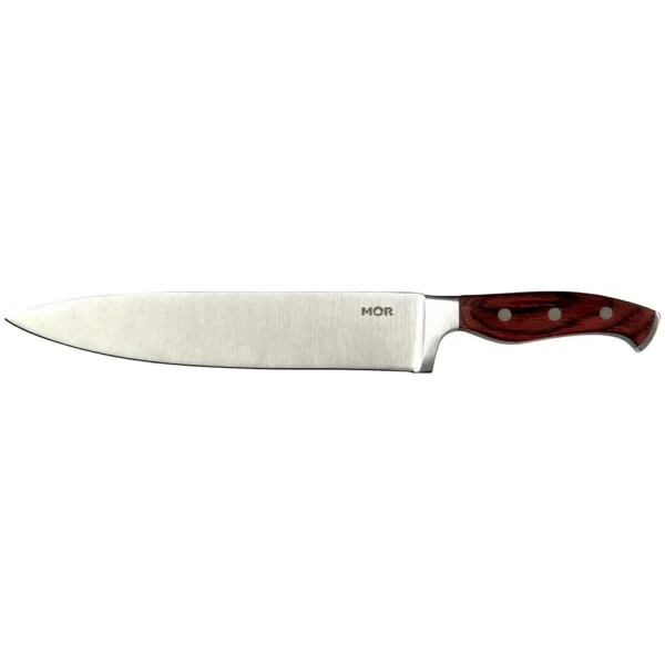 Faca Mor Aço Inox e Cabo Madeira - 9"