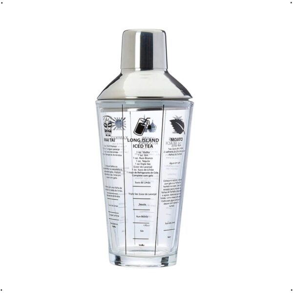 Coqueteleira de Vidro 500 ML Mundial Hercules Transparente