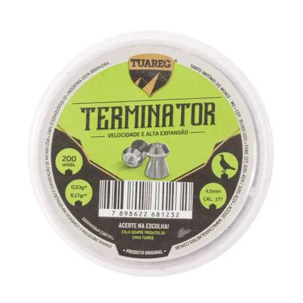 Chumbo De Pressão Premium Tuareg Terminator 4,5mm