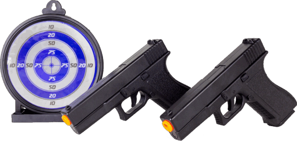 Kit Vg Alvo e 2 Pistolas Airsoft - V307 Spring 6mm